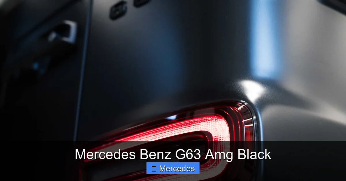 Mercedes Benz G63 Amg Black