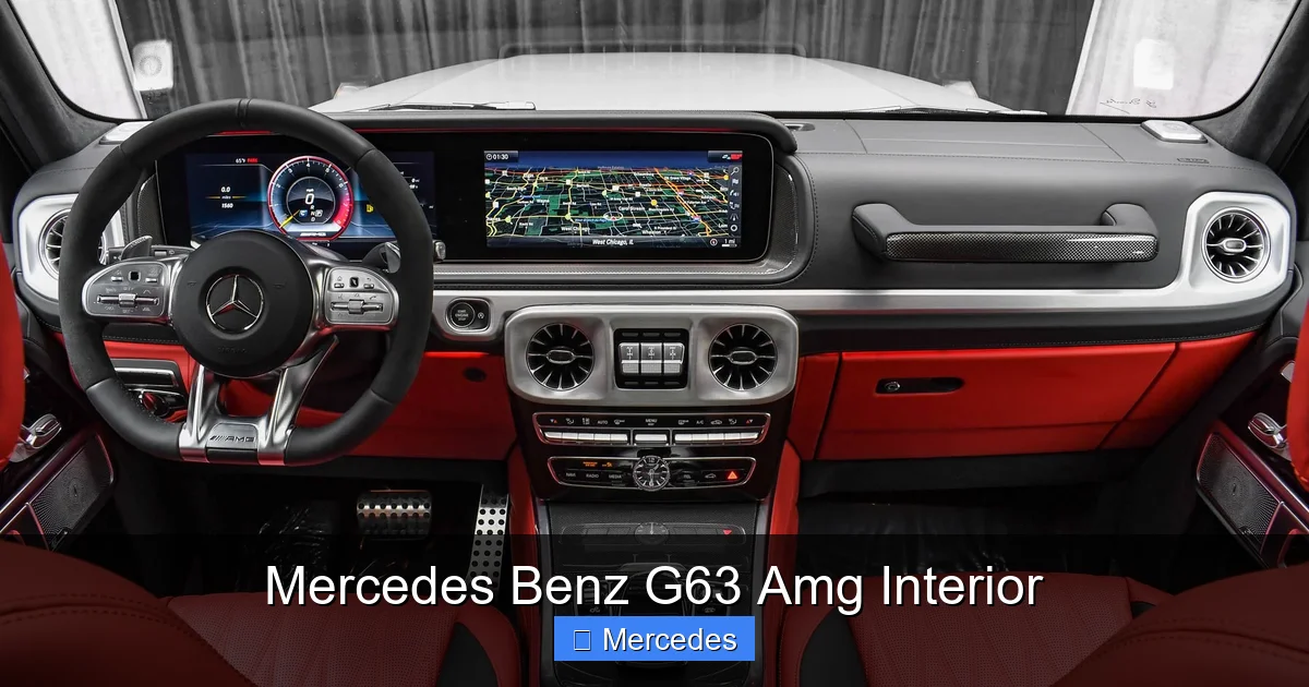 Mercedes Benz G63 Amg Interior