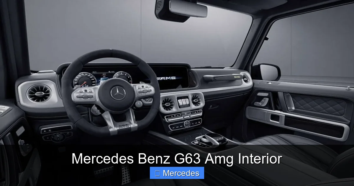 Mercedes Benz G63 Amg Interior