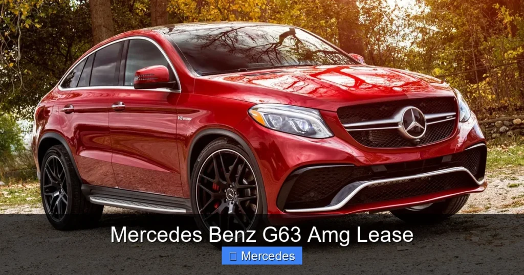 Mercedes Benz G63 Amg Lease