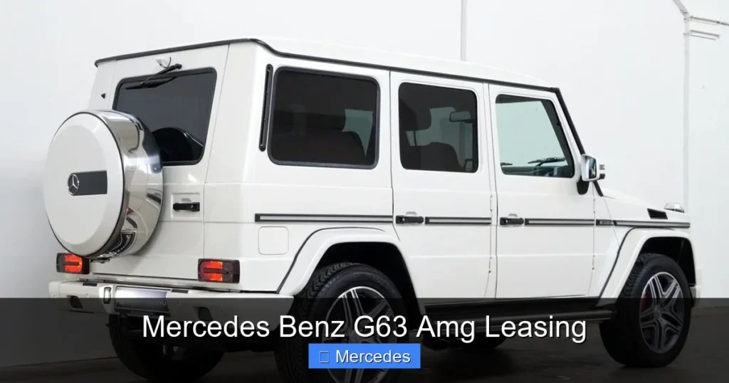 Mercedes Benz G63 Amg Leasing