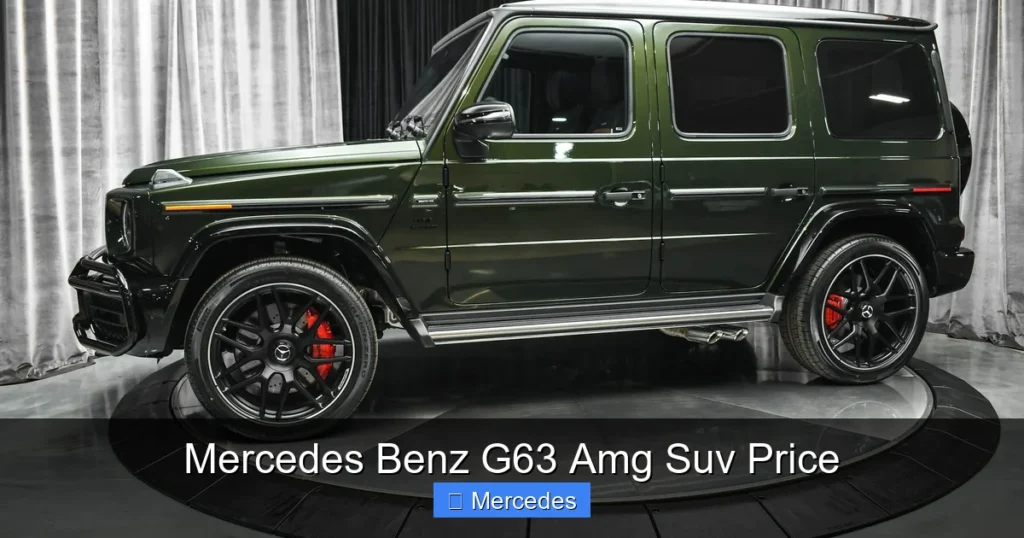 Mercedes Benz G63 Amg Suv Price
