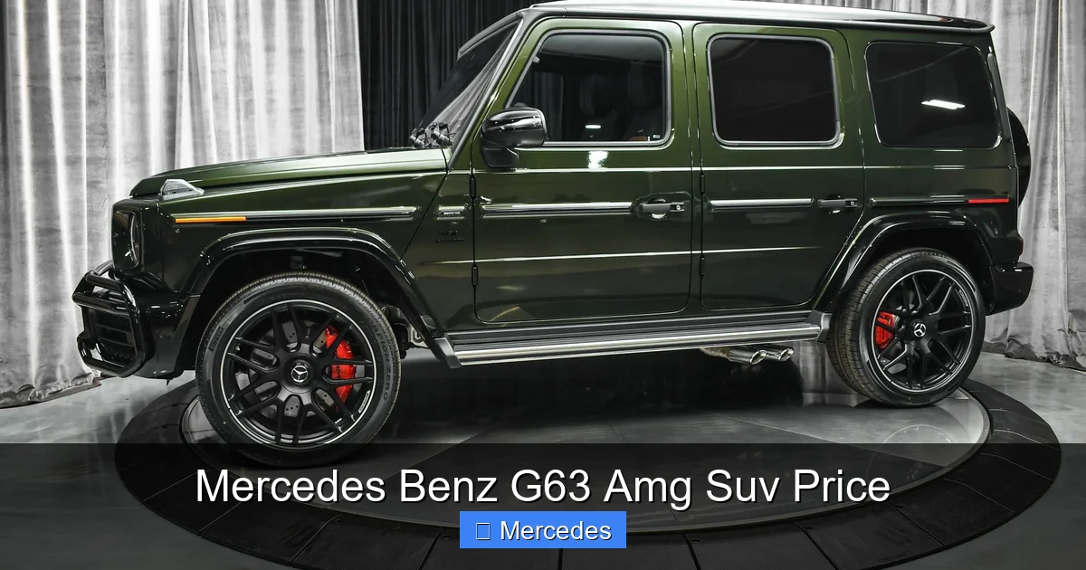 Mercedes Benz G63 Amg Suv Price