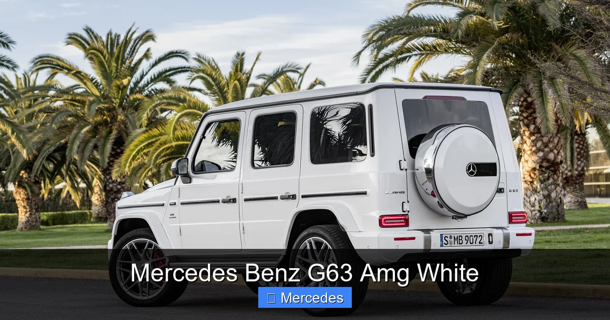 Mercedes Benz G63 Amg White