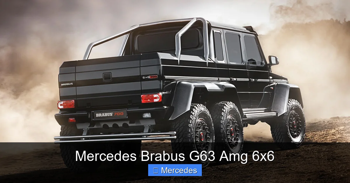 Mercedes Brabus G63 Amg 6x6