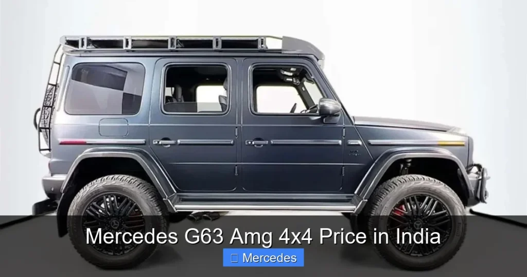 Mercedes G63 Amg 4x4 Price in India