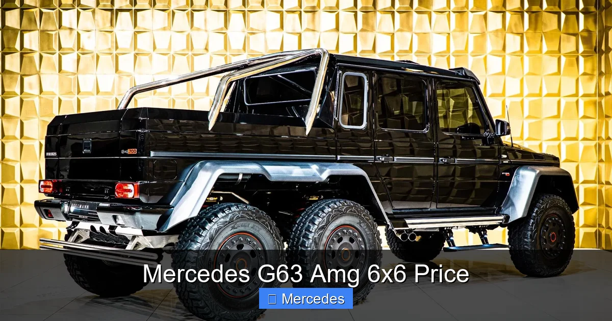 Mercedes G63 Amg 6x6 Price