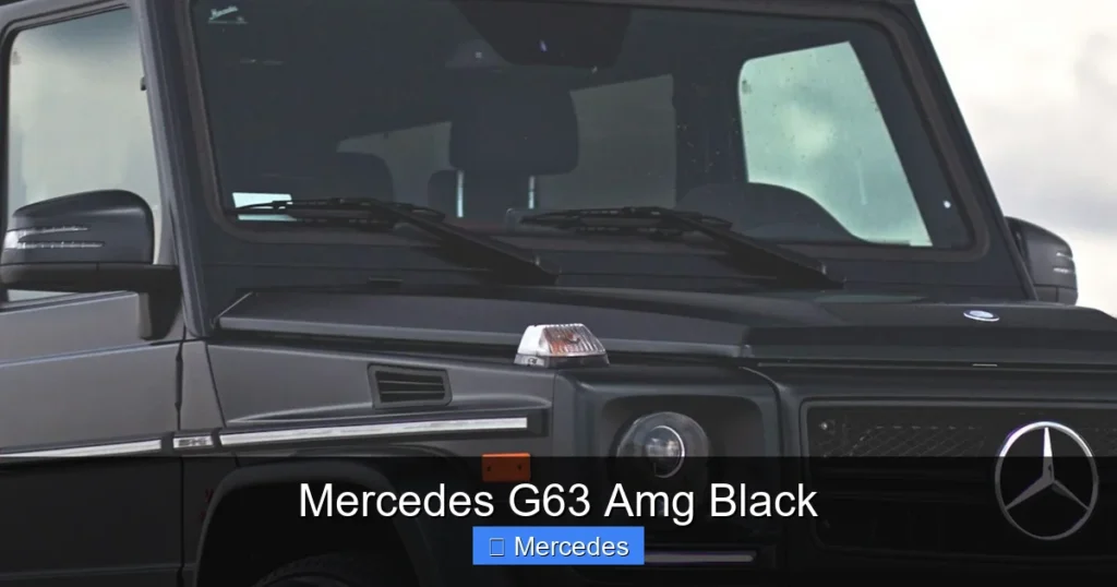 Mercedes G63 Amg Black