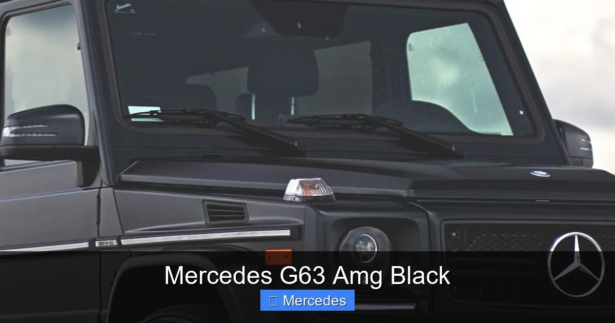 Mercedes G63 Amg Black