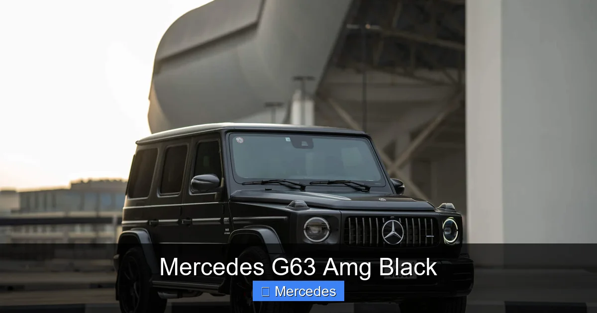 Mercedes G63 Amg Black