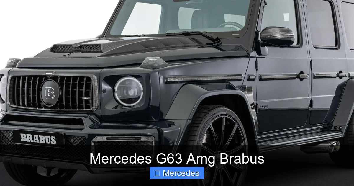 Mercedes G63 Amg Brabus