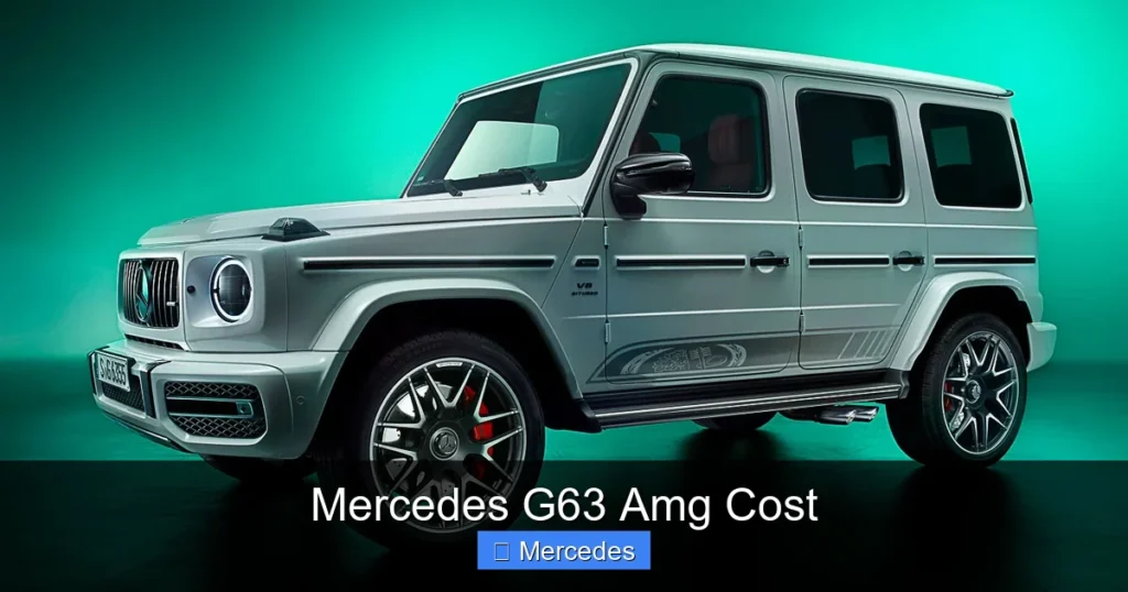 Mercedes G63 Amg Cost