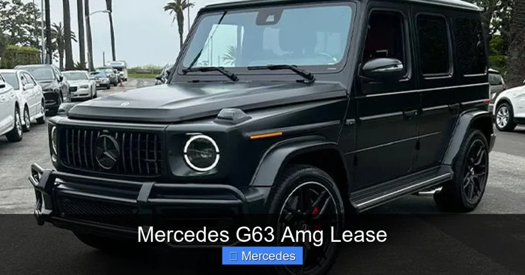 Mercedes G63 Amg Lease