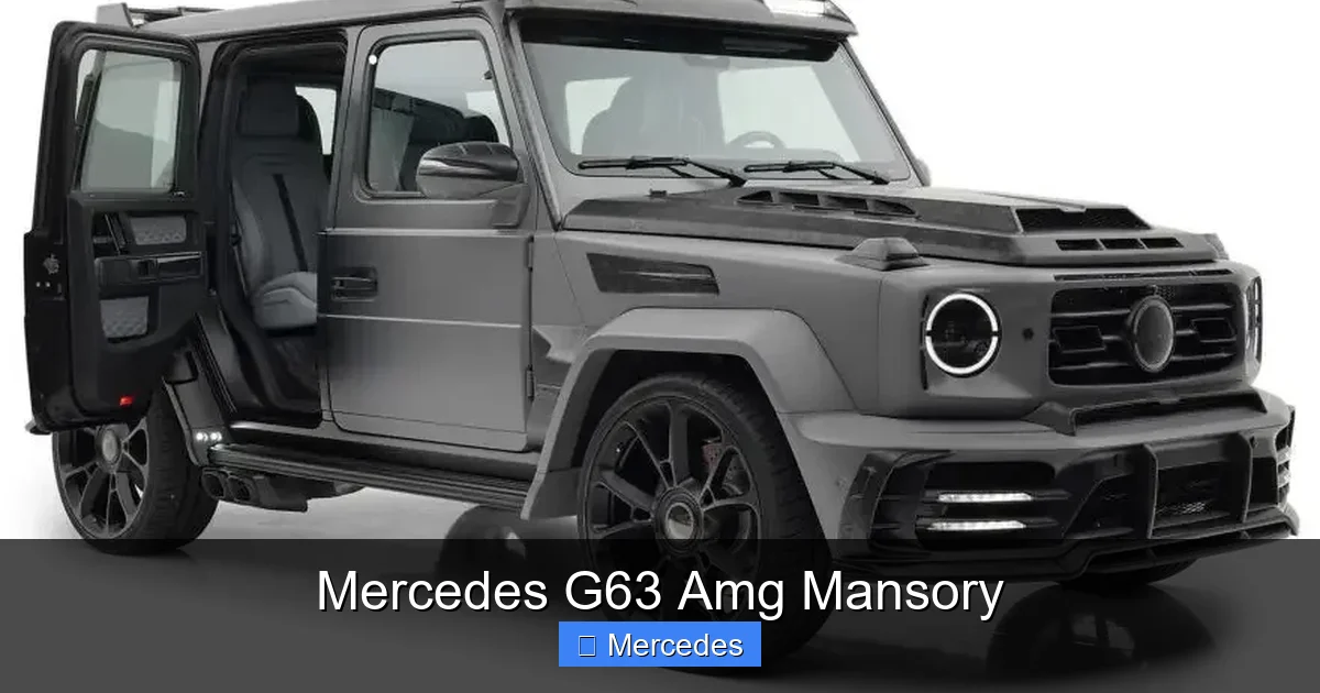 Mercedes G63 Amg Mansory