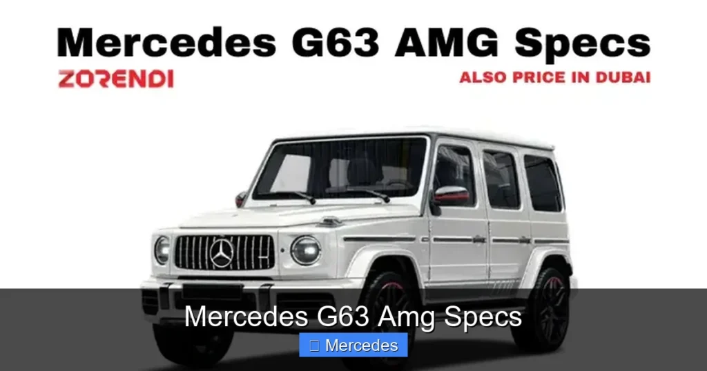 Mercedes G63 Amg Specs
