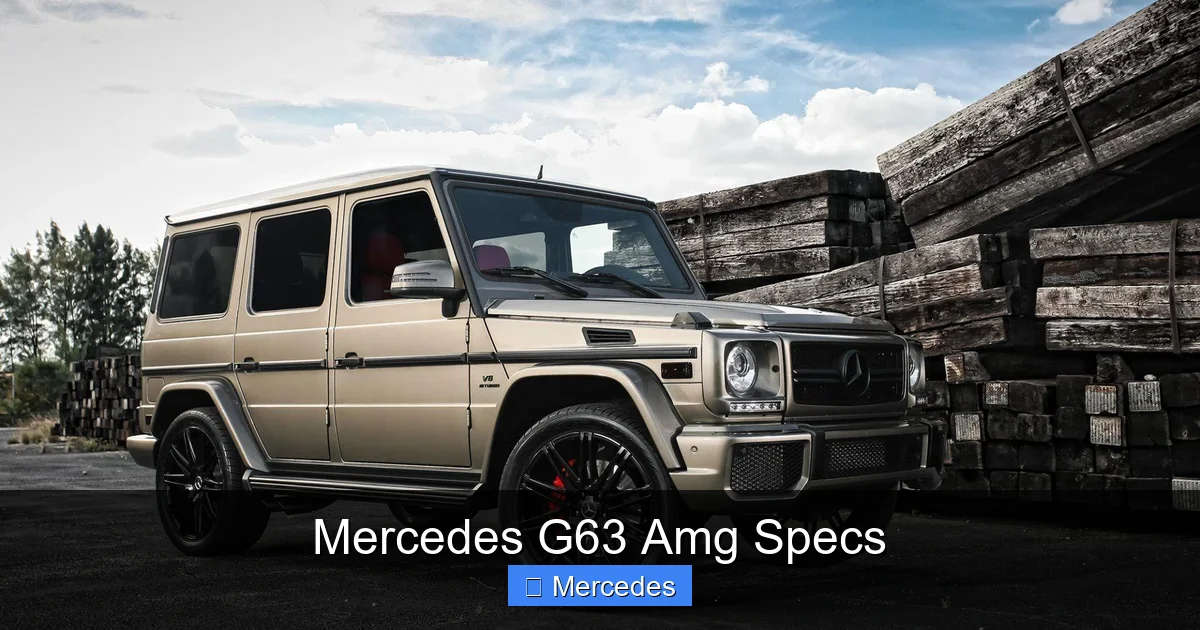 Mercedes G63 Amg Specs