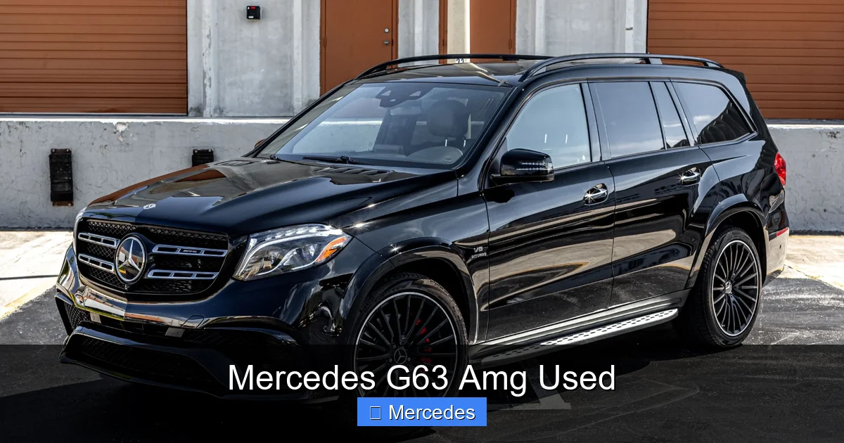 Mercedes G63 Amg Used