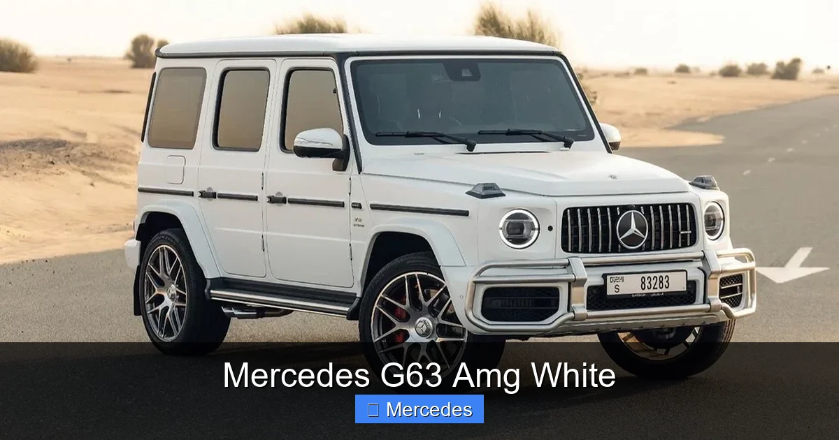 Mercedes G63 Amg White