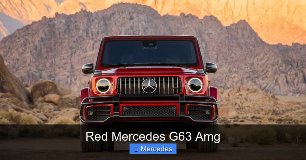 Red Mercedes G63 Amg