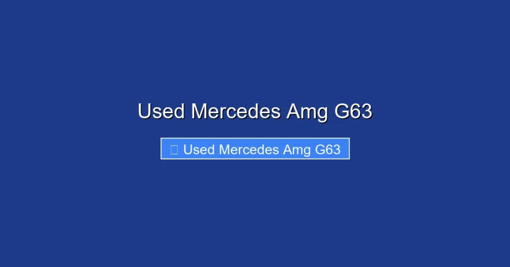Used Mercedes Amg G63