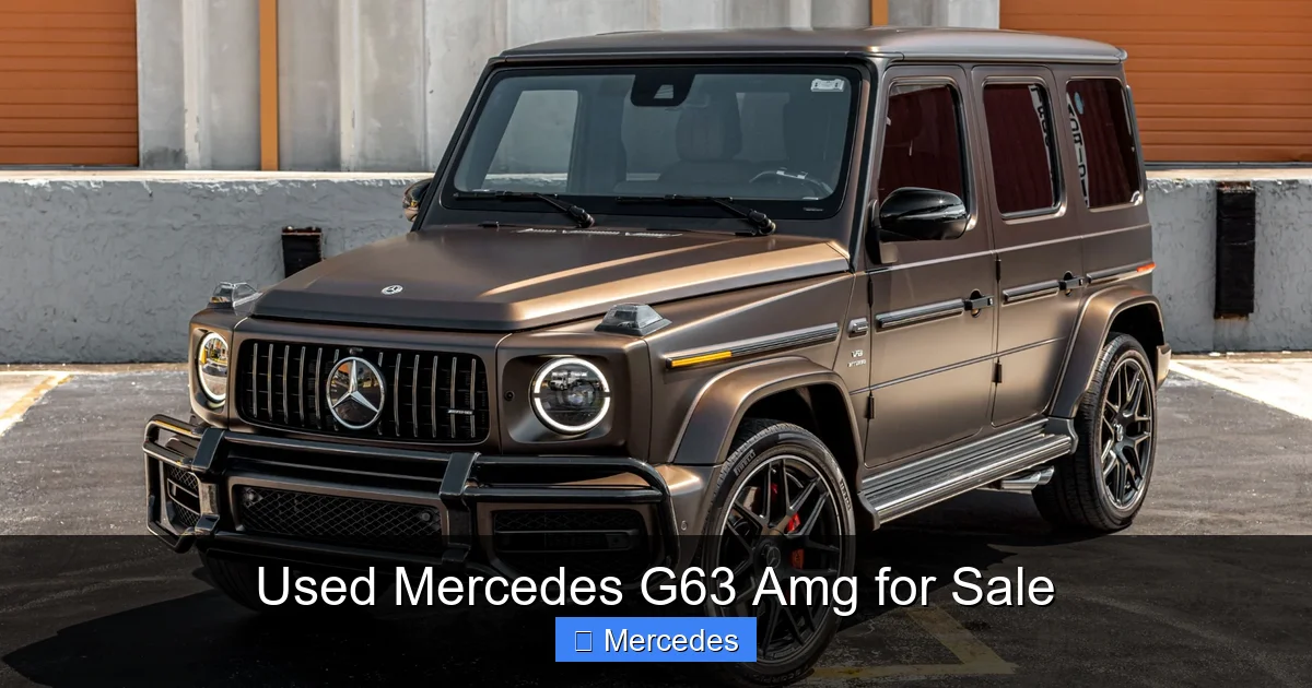 Used Mercedes G63 Amg for Sale
