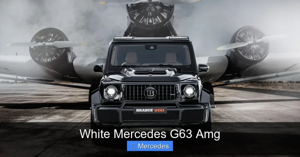 White Mercedes G63 Amg