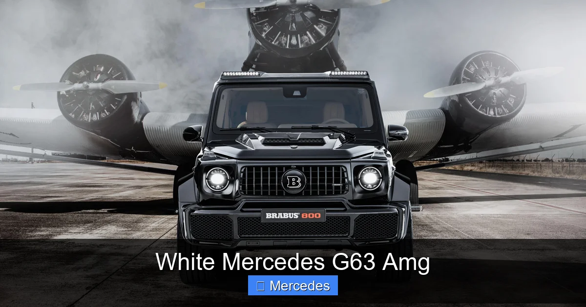 White Mercedes G63 Amg