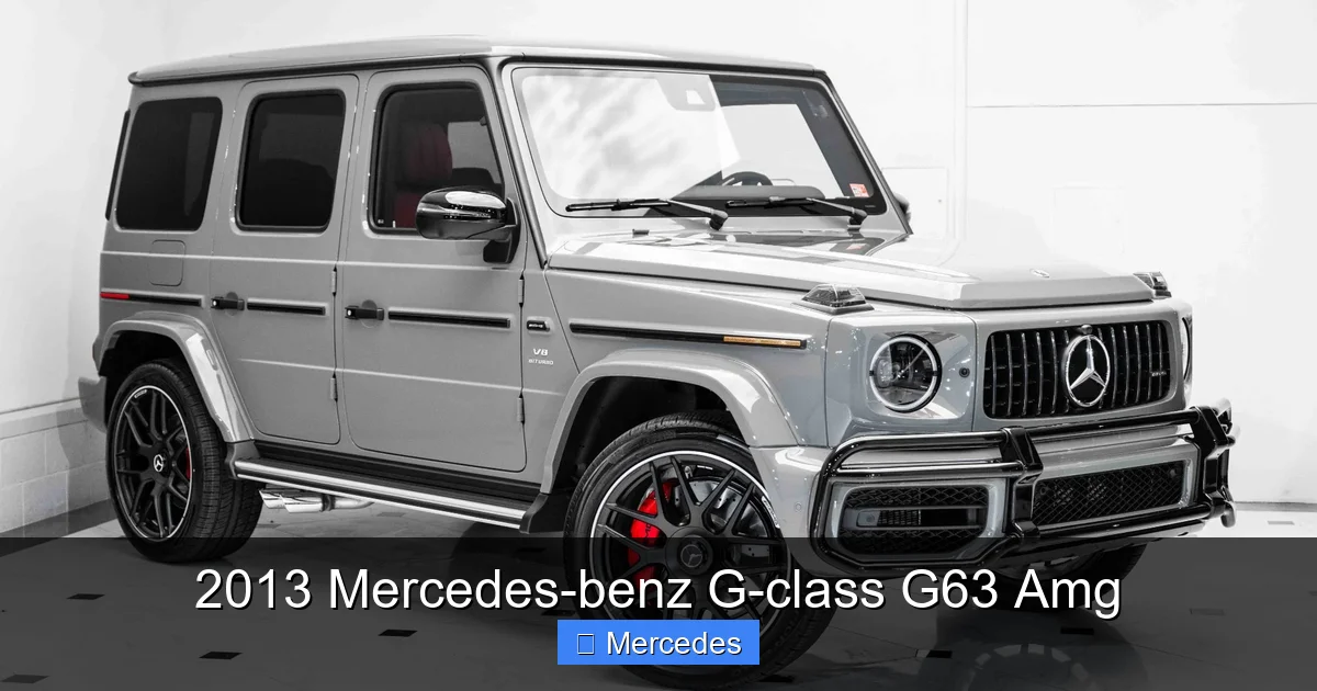 2013 Mercedes-benz G-class G63 Amg