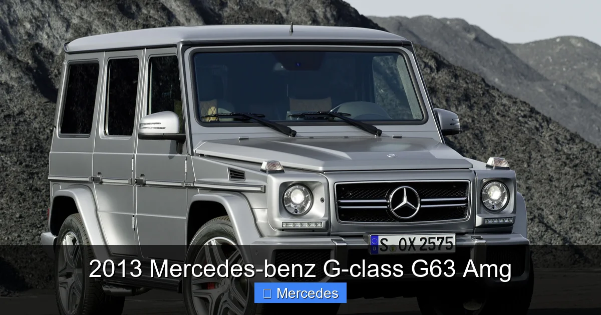 2013 Mercedes-benz G-class G63 Amg