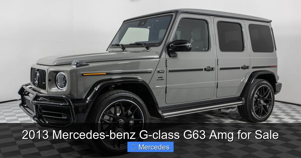 2013 Mercedes-benz G-class G63 Amg for Sale