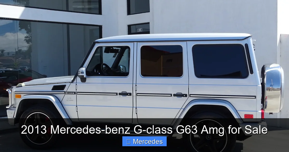 2013 Mercedes-benz G-class G63 Amg for Sale