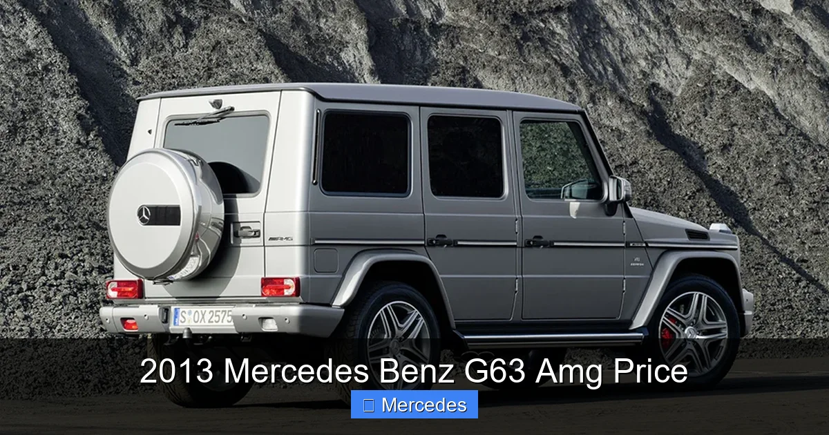 2013 Mercedes Benz G63 Amg Price