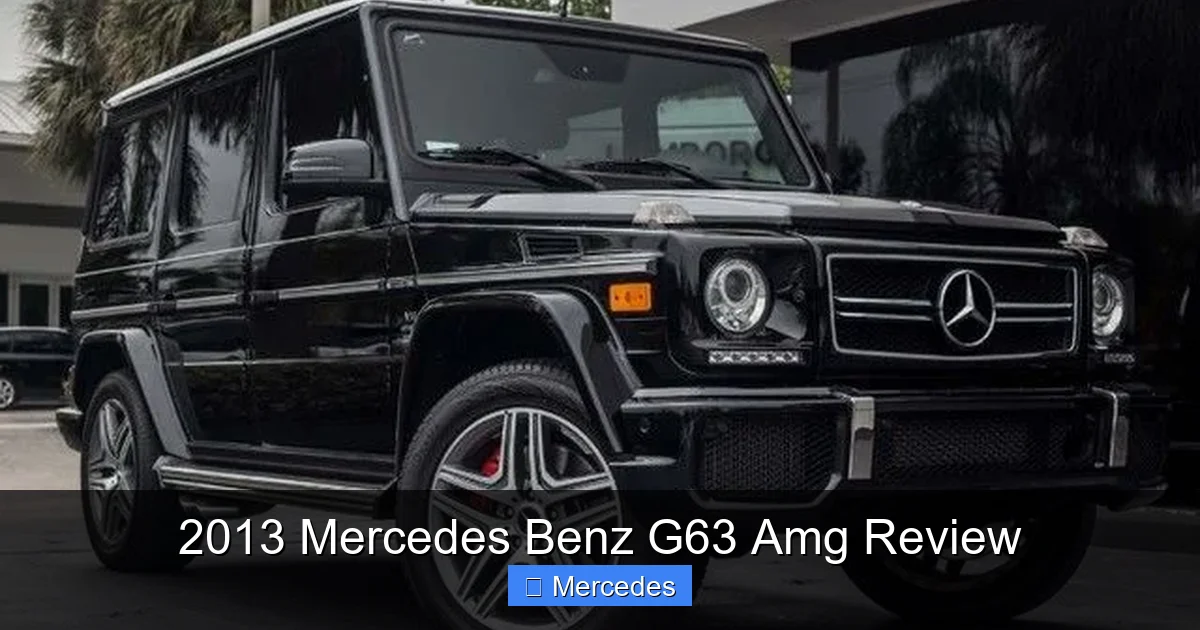 2013 Mercedes Benz G63 Amg Review