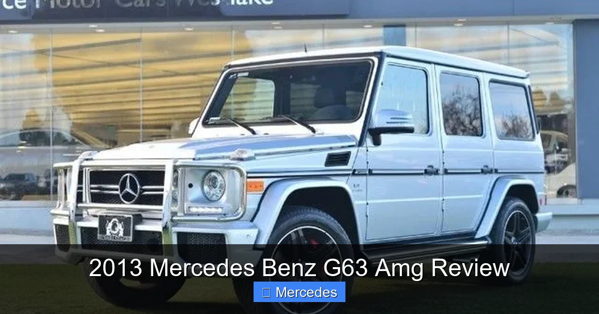 2013 Mercedes Benz G63 Amg Review