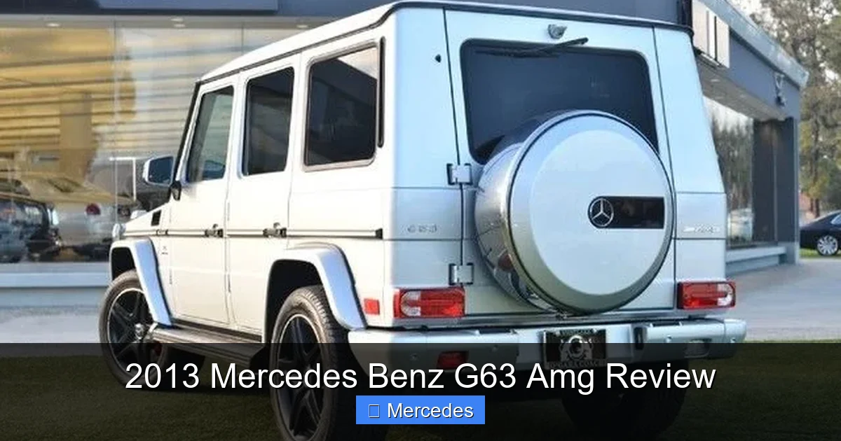 2013 Mercedes Benz G63 Amg Review