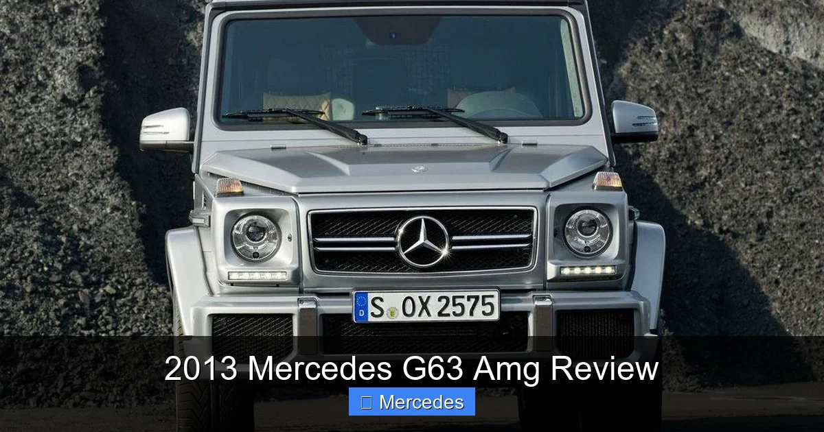 2013 Mercedes G63 Amg Review
