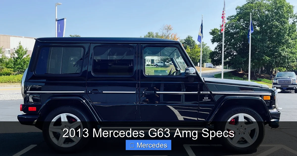 2013 Mercedes G63 Amg Specs