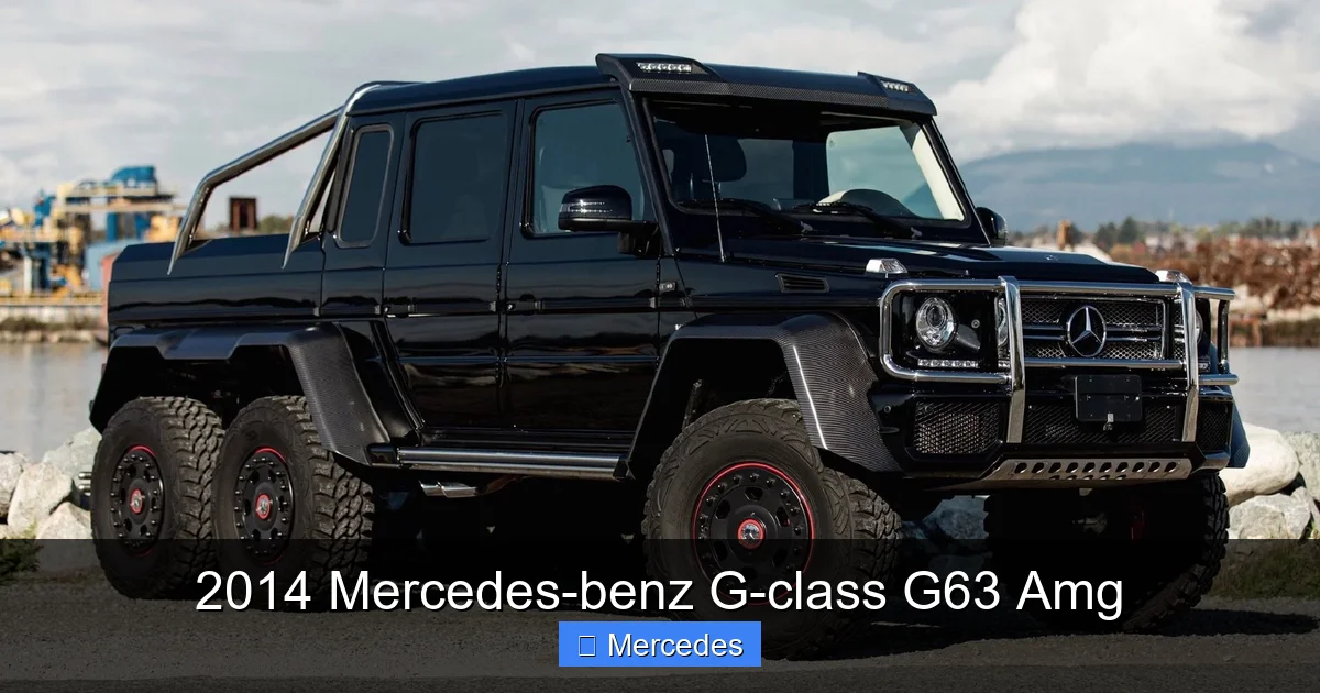 2014 Mercedes-benz G-class G63 Amg