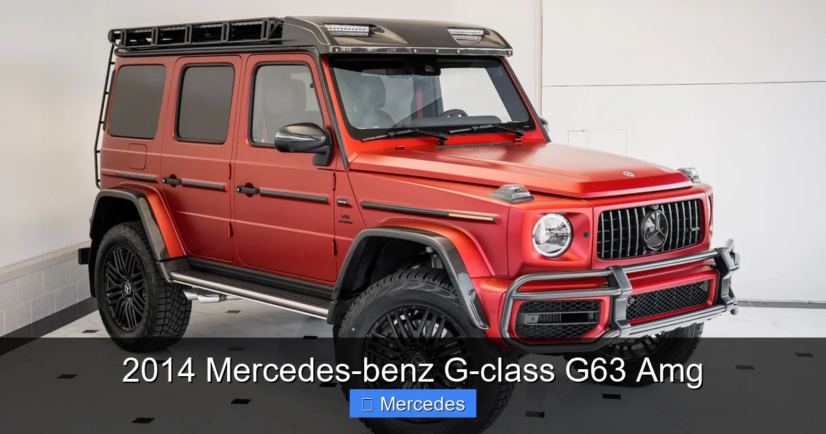 2014 Mercedes-benz G-class G63 Amg