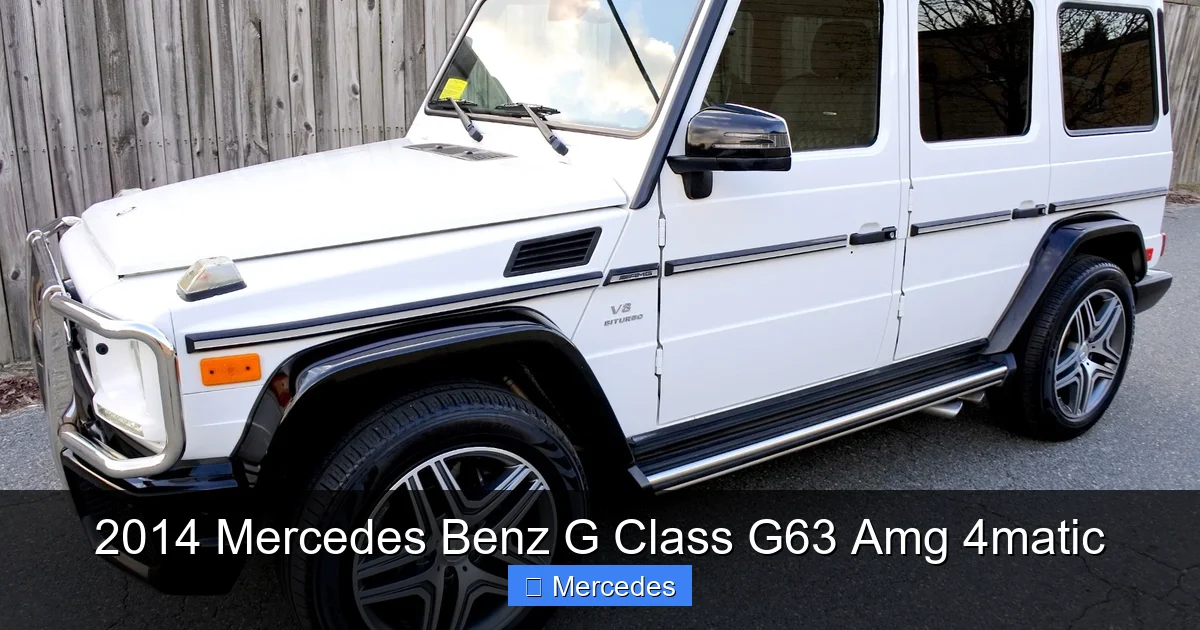 2014 Mercedes Benz G Class G63 Amg 4matic