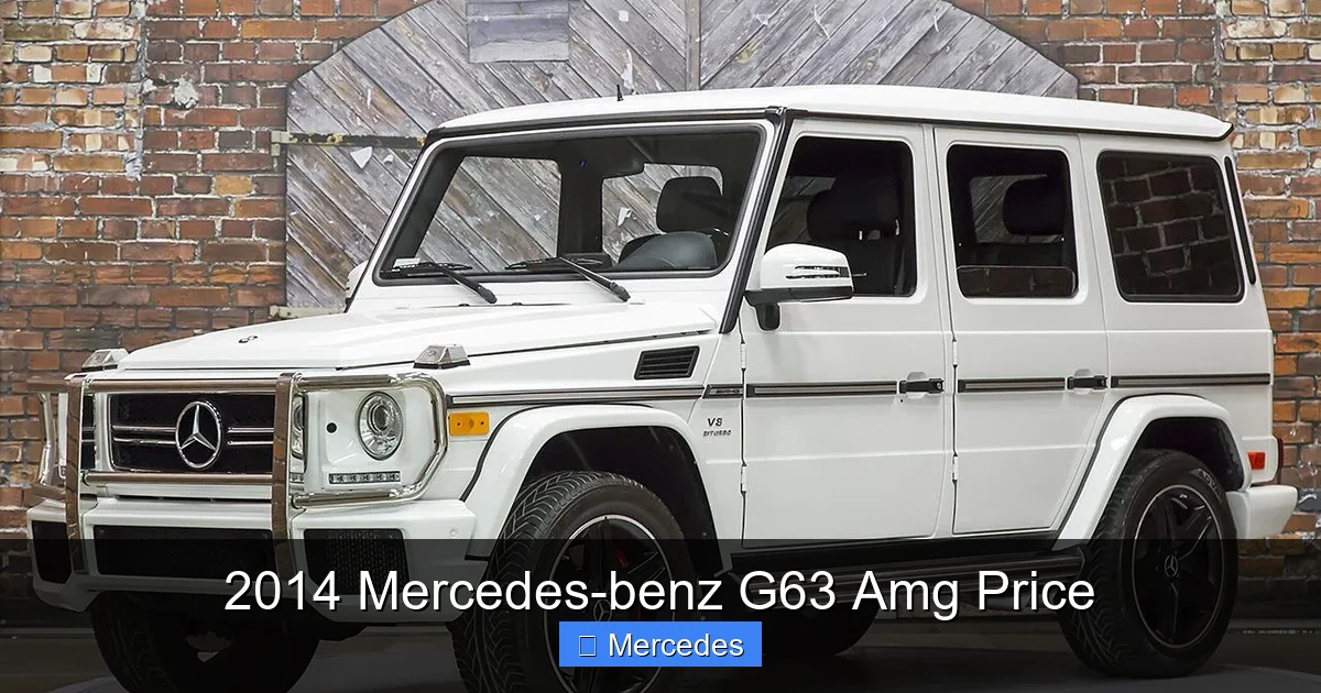 2014 Mercedes-benz G63 Amg Price