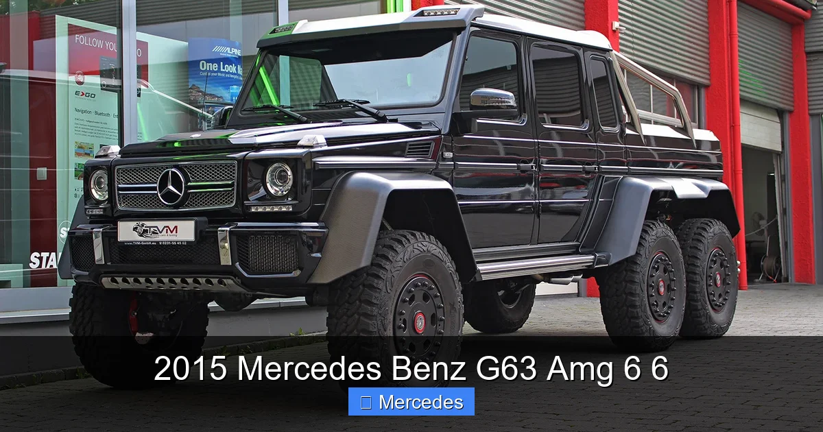 2015 Mercedes Benz G63 Amg 6 6