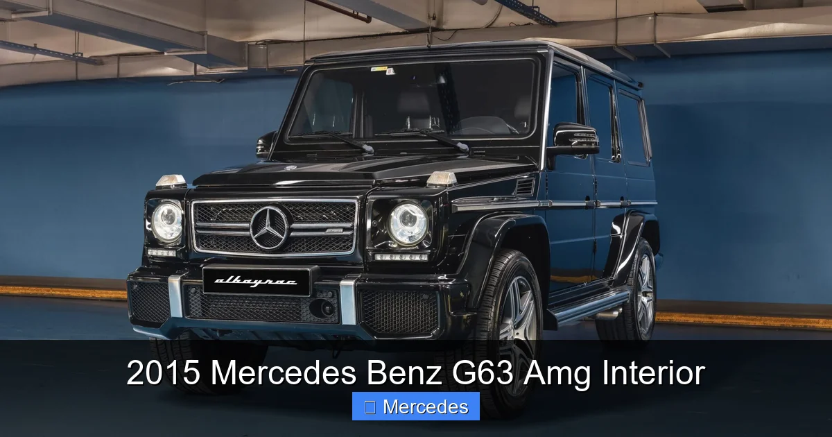 2015 Mercedes Benz G63 Amg Interior