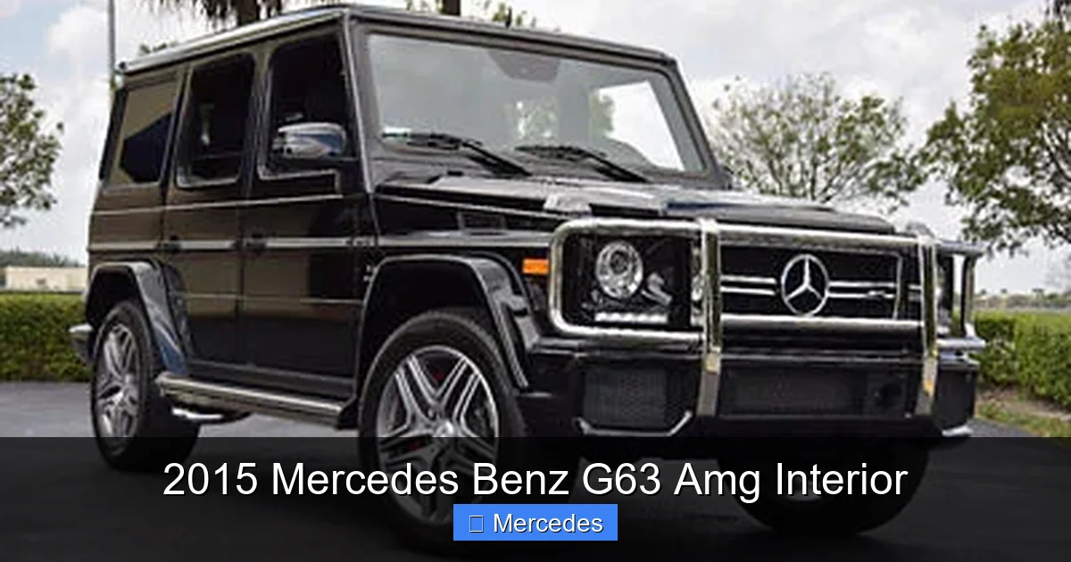2015 Mercedes Benz G63 Amg Interior