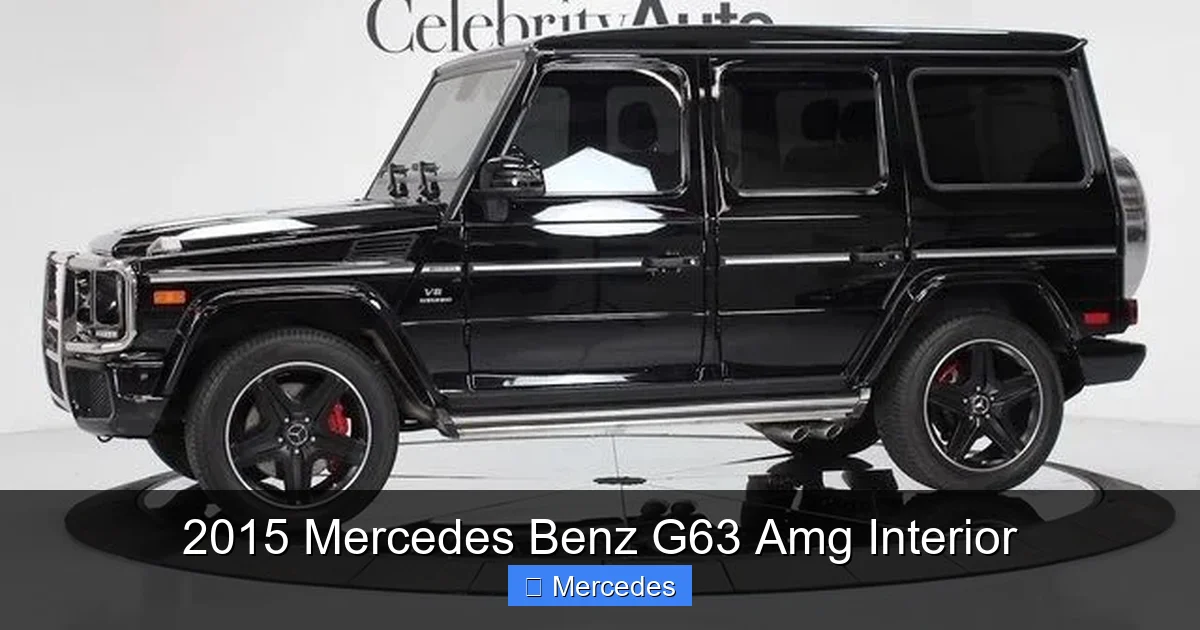 2015 Mercedes Benz G63 Amg Interior