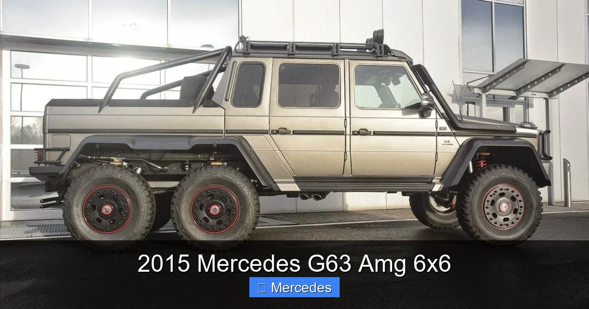 2015 Mercedes G63 Amg 6x6