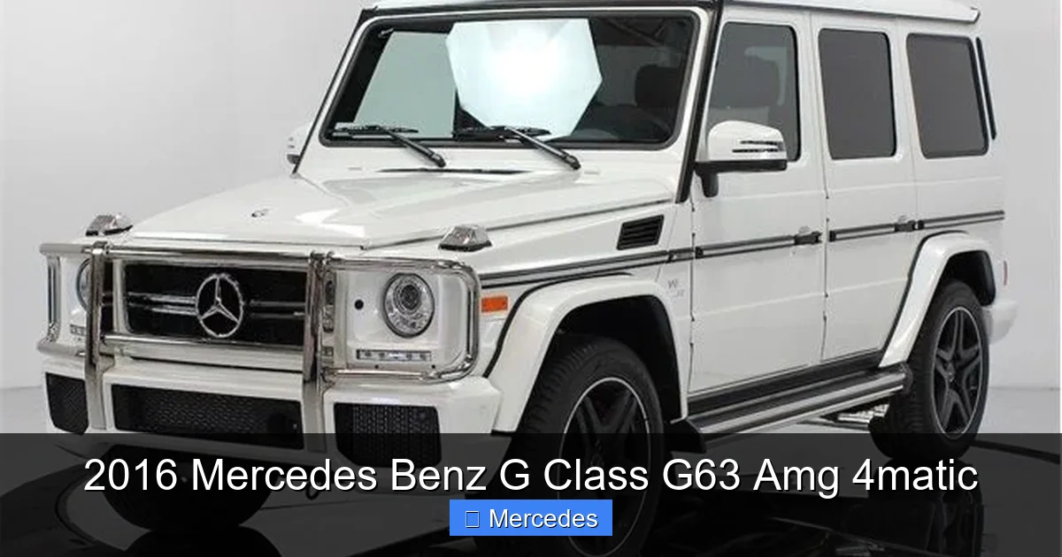 2016 Mercedes Benz G Class G63 Amg 4matic
