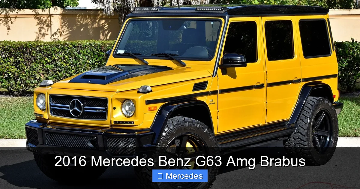 2016 Mercedes Benz G63 Amg Brabus