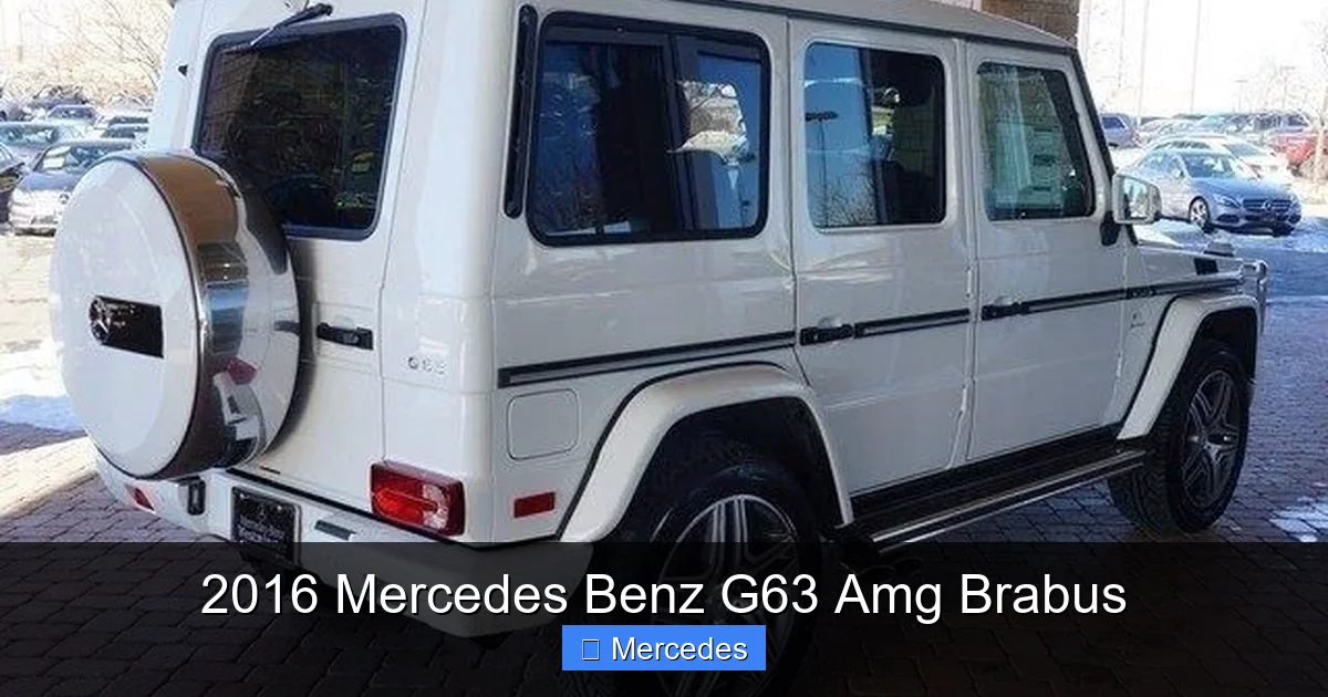 2016 Mercedes Benz G63 Amg Brabus