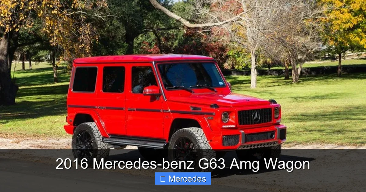 2016 Mercedes-benz G63 Amg Wagon